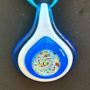 MURANO GLASS JEWELRY PENDANT NECKLACE NOWT